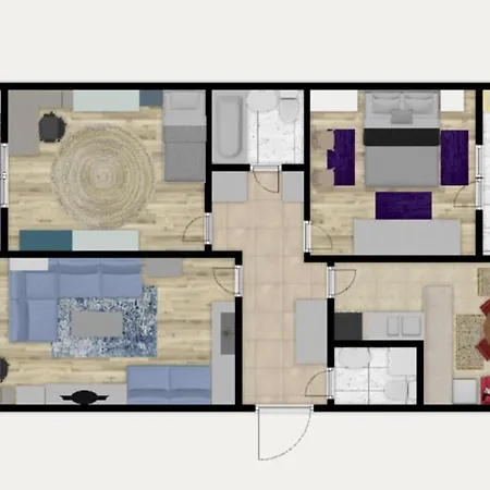 アパート Ariazapartment Spacious Family & Homeoffice Friendly *